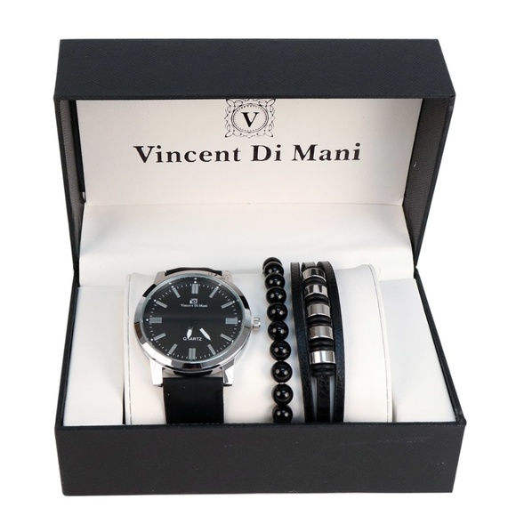 Men's Watch & Bracelet Gift Set - - Picture 2 of 7